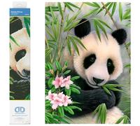Diamond Dotz Painting Kit: Intermediate, DD7, Panda Prince, 30 x 40cm | Full Coverage Design, Sparkling Faceted Finish, Relaxing Hobby Project, Vibrant Wall Decor, Fun for Beginners, Ready to Frame