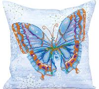 DIAMOND DOTZ Painting, Beginner Kit, Papillon Bleu, 45x45cm