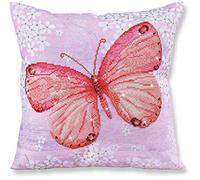 DIAMOND DOTZ Painting, Beginner Kit, Papillon Abricot, 45x45cm