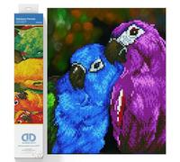 Diamond Dotz Painting Kit: Rainbow Parrots,30 x 77 cm