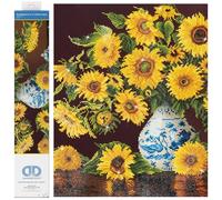 Diamond Dotz Painting Kit. Sunflowers in a China Vase, Assorted, 71.12x 55.9Cm
