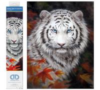 Diamond Dotz Painting Kit. White Tiger in Autumn, Assorted, 35.5 x 45.7Cm