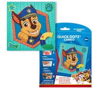 DIAMOND DOTZ Paw Patrol Chase Diamond Painting Kit for Adults with Gems | Full Coverage Design, Sparkling Faceted Finish, Complete Starter Set, Vibrant Wall Decor, Ready to Frame, Great Handmade Gift