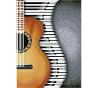Diamond Dotz Squares - Classical Jazz - Guitar - Musical - Make - Crafts - Gifts