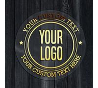 Diamond Drawing Custom Metallic Gold Foil Circle Stickers, High-Glossy, Water-Resistant, For Glass, Plastic, Metal, Wood, Paper, Vehicle, Adults, All Seasons, Sticker