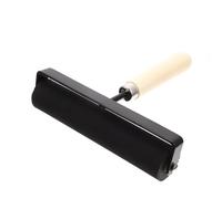 Diamond Drawing Roller for Printmaking, Black Rubber Tool with Handle