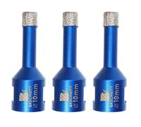 Diamond Drill Bit 10mm,BRSCHNITT 3pcs M14 Vacuum Brazed Diamond Tip Drill Bit for Tile Porcelain Stoneware Ceramic Marble Granite Drilling,Suitable For Angle Grinders