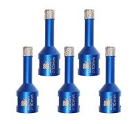 Diamond Drill Bit 10mm,BRSCHNITT 5pcs M14 Vacuum Brazed Diamond Tip Drill Bit for Tile Porcelain Stoneware Ceramic Marble Granite Drilling,Suitable For Angle Grinders