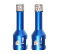 Diamond Drill Bit 12mm,BRSCHNITT 2pcs M14 Vacuum Brazed Diamond Tip Drill Bit for Tile Porcelain Stoneware Ceramic Marble Granite Drilling,Suitable For Angle Grinders