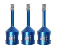 Diamond Drill Bit 6mm,BRSCHNITT 3pcs M14 Vacuum Brazed Diamond Tip Drill Bit for Tile Porcelain Stoneware Ceramic Marble Granite Drilling,Suitable For Angle Grinders