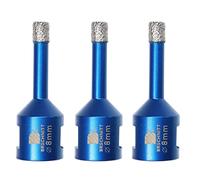 Diamond Drill Bit 8mm,BRSCHNITT 3pcs M14 Vacuum Brazed Diamond Tip Drill Bit for Tile Porcelain Stoneware Ceramic Marble Granite Drilling,Suitable For Angle Grinders