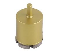 Diamond Drill Bit Hole Saw Tool Professional Grade Diamond Coated Hole Cutter for Ceramic Marble Glass Stone Countertop Installation Optional Sizes 6mm to 50mm Gold Color 1 Piece (50MM)