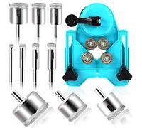 Diamond Drill Bit Set, 11PCS Hollow Core Drill Hole Saw Set 6-50mm with Hole Saw Guidance Fixture, Suitable for Ceramic,Tile, Marble, Porcelain,Glass etc