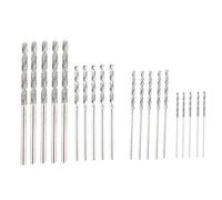 Diamond Drill Bit Set 20 Pieces 4 Sizes 1mm 1.5mm 2mm 2.5mm Twist Tip Jewelry Beach Sea Glass Shell