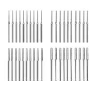 Diamond Drill Bits 40 Pack 150 Grit Micro Tip Burr Set 1mm 1.5mm 2mm 2.5mm Rotary Tool Accessories for Drilling Grinding Sea Glass Ceramic Stone Tiles Jewelry Making Craft Engraving Metal Shanks