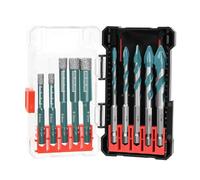 Diamond Drill Bits Set 10Pcs, Drill Bits for Drilling Holes in Procelain,Glass,Ceramic and Tile,3/16”1/4”5/16” 3/8”1/2”Hex Shank Tile Drill Bit for Precise Drilling