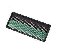 Diamond Drill Bits with 2.3mm Shanks for Nail Drills, 30 Pcs | Various Shapes & Sizes, Carving & Grinding, 45.5mm Bit Length, Fits Most Electric Drills, Coated Bur Set