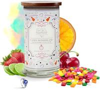 Diamond Empire Candy Wonderland Candle with Surprise Jewellery Inside (Jewelry Valued up to £2,500), Highly Scented Candles Gifts Set for Women's Anniversary, Birthday, Wedding| 2 Wicks - (Necklace)