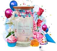 Diamond Empire Happy Birthday Candle with Surprise Jewellery Inside (Surprise Jewelry Valued up to £2,500) 2 Wick Candle (Burn up to 120 H) (Necklace)