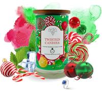 Diamond Empire Twisted Candle, Highly Scented Candles, Candles Gifts for Women, Couples, Birthday, Wedding, Girl Friend, Wife, Mother's Day| 2 Wick Candles (Burn up to 140 H) Earrings