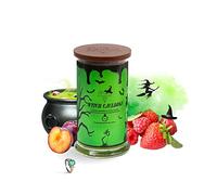 Diamond Empire Witch Cauldron with Surprise Jewellery Inside (Surprise Jewelry Valued up to £2,500) 2 Wick Halloween Candle (Burn time up to 120H) (Ring L/M)