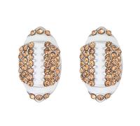 Diamond Encrusted Sports Earrings For Men And Women Style European And Creative Design Rugby Football Ears Silver Plated Star Stud Earrings (D, One Size)