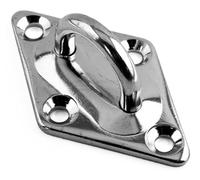 Diamond Eye Plates D ring Pad Dee Welded - Stainless Steel A4 Marine Grade 316 (1, M8)