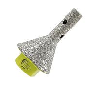 Diamond Finger Milling Bits 10-35mm Beveling Chamfer Bits for Shaping Trimming Enlarging Grinding Existing Holes in Ceramic Tile Porcelain Granite Marble M14 Thread SANLEETEK