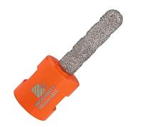 Diamond Finger Milling Bits,BRSCHNITT 10mm Dry Core Drill Bit with M14 thread for Enlarging Shaping Existing Holes of Porcelain Tile Ceramic Marble Granite Countertop