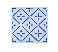 Diamond Flower Style Tile Crafting Stencil 190 Micron Mylar Washable Reusable 4 inches x 4 inches
