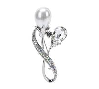 Diamond Formal Dress Accessory Fashion Women Pin Wedding Party Favors Retro Decor Decorative Brooch Boutonniere Pins Decoration White Pearl
