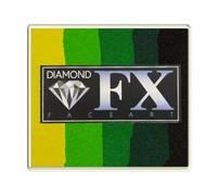 Diamond FX 50g Split Cake Face Paint ~ Green Carpet (RS50-8)