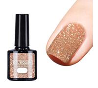 Diamond Gel Nail Polish 12 Colours, Reflective Glitter Nail Gel for Disco Parties & Home DIY Nail Art - Crushed Diamond Sparkle, Long-Lasting 28+ Days Soak Off UV LED Gel Varnish (12pcs-131)