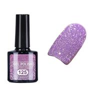 Diamond Gel Nail Polish 12 Colours, Reflective Glitter Nail Gel for Disco Parties & Home DIY Nail Art - Crushed Diamond Sparkle, Long-Lasting 28+ Days Soak Off UV LED Gel Varnish (12pcs-125)