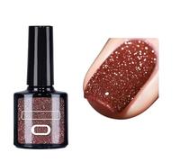 Diamond Gel Nail Polish 12 Colours, Reflective Glitter Nail Gel for Disco Parties & Home DIY Nail Art - Crushed Diamond Sparkle, Long-Lasting 28+ Days Soak Off UV LED Gel Varnish (12pcs-129)