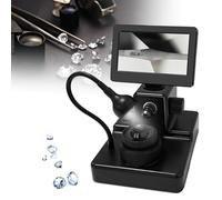Diamond Girdle Microscope, Digital Diamond Girdle Viewer, 4.3 Inch LCD Screen Digital Microscope, 50-1000x Magnification for Jewelry Property Observation