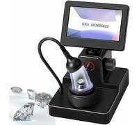 Diamond Girdle Viewer, 1500X LCD Digital Microscope with LED Fill Light, Diamond Inscription Loupe