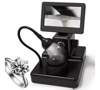 Diamond Girdle Viewer, 4.3-Inch Lcd Digital Viewer With Led Light, 50-1000X Magnification For Accurate Diamond Inscription Identification