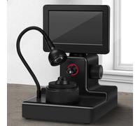 Diamond Girdle Viewer, Digital Microscope with LED Fill Light, can be 360° Rotatable and High-Definition Zoom, 50-1500X Magnification, for Professionals and Hobbyists,A