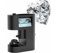 Diamond Girdle Viewer with LED Fill Light and Screen Display, Adjustable Focus for Clear Image, for Diamond Inscription Viewing
