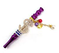 Diamond Glass Hookah Tips - Removable Mouth Tips for Arabic Hookahs, Cigarette Holder for Women, Includes Everything for a Perfect Hookah Experience