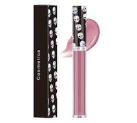 Diamond Glitter Lip Gloss, Diamond Glitter Liquid Lipstick, Pink Shimmer Metallic Lipsticks, Sparkly Liquid Lipstick Waterproof Long Lasting Non-Stick Cup Sparkly Pink Lipgloss for Women Girls