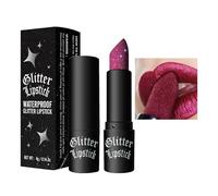 Diamond Glitter Lipstick, High Shine Lip Gloss, Sparkling High Pigment Matte Lipstick Waterproof Moisturising Non-Stick Cup Lipsticks Sparkly Glossy Lip Balm, Shimmer Lipgloss for Women Lips Make up