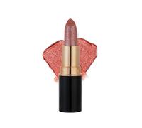 Diamond Glitter Lipstick, High Shiny Comparison Diamond Lip Gloss Glitter Lipstick, Metallic Pearlescent Burst Lip Glaze, Shiny Matte, Hydrating Formula, Longlasting Waterproof Smudgeproof (#04)