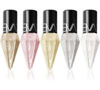 Diamond Glitter Liquid Eyeliner, Waterproof and Long Lasting Matte Shimmer,Metallic Shimmer Eyeshadow, Colorful Eyeshadow Makeup Kit for Women (5pc, 12.5ml)