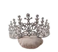 Diamond gorgeous shiny silver plated crystal bridal wedding diamond pageant crown headband suitable for bridal hair accessories