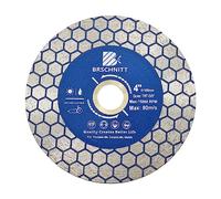 Diamond Granite Cutting Wheel 105mm - BRSCHNITT Vacuum Brazed Diamond Disc for dry and wet Cutting Grinding Porcelain,Tile,Ceramic Tile Stone,Marble,Quartz,Granite