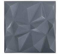 Vidaxl 3D Wall Panels 48 Pcs 50X50 Cm Diamond Grey 12 M² Wall Panels