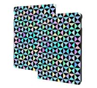 Diamond Grid Print Compatible with ipad 9th/8th/7th Generation Case Cover, Tablet Cases Compatible with ipad Case 10.2 Inch, Auto Wake/Sleep, Folio Stand