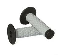 Diamond Grid Rubber Handlebar Grips | for durable Rubber Diamond Grid Anti-slip 22mm Left 24mm Right ID for Dirt for bikes and Motorcycles